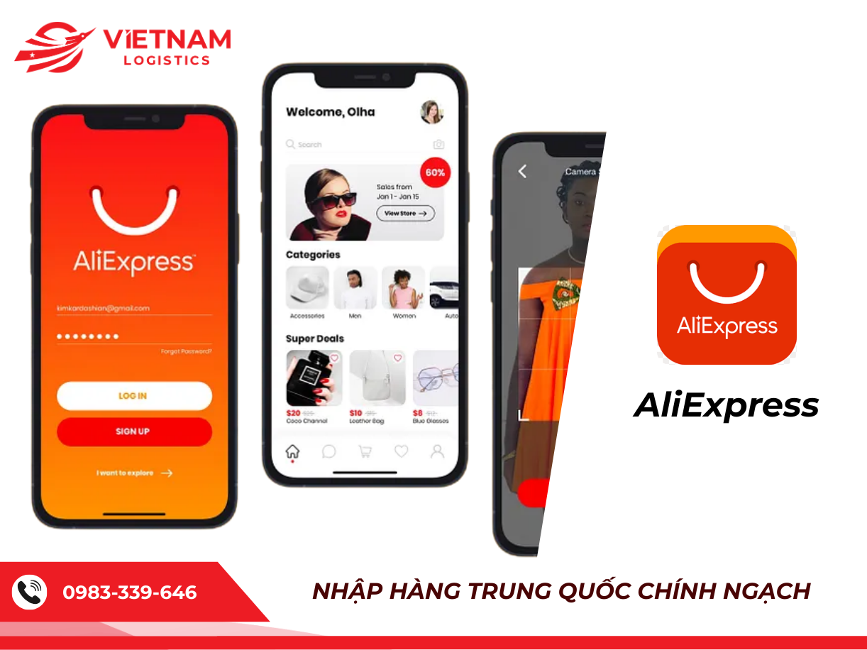 App mua h&agrave;ng Trung Quốc AliExpress
